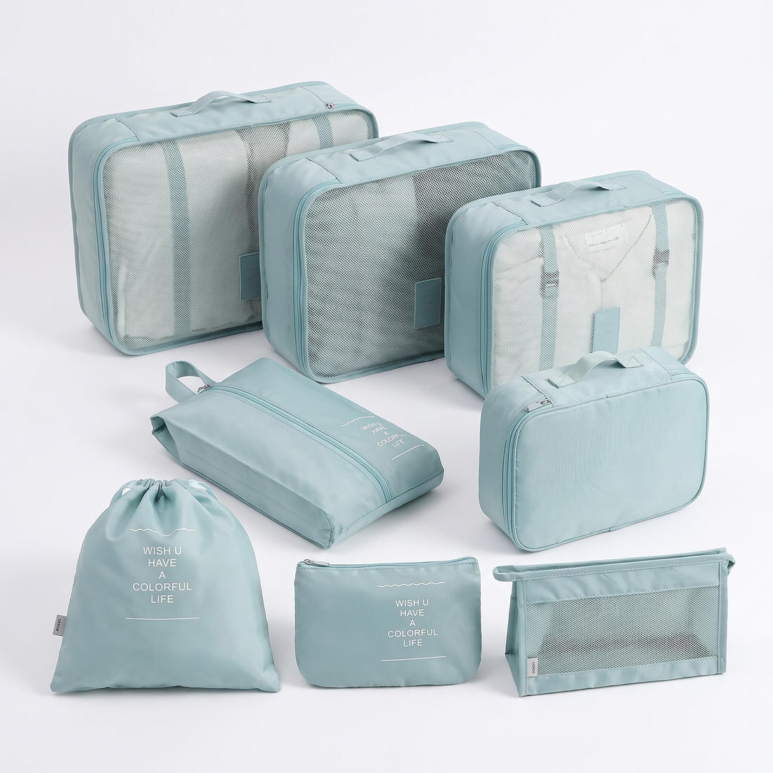 PackUp 8 pièces — Bleu clair — pack complet
